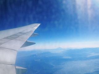 空の上から、富士山を見る?!